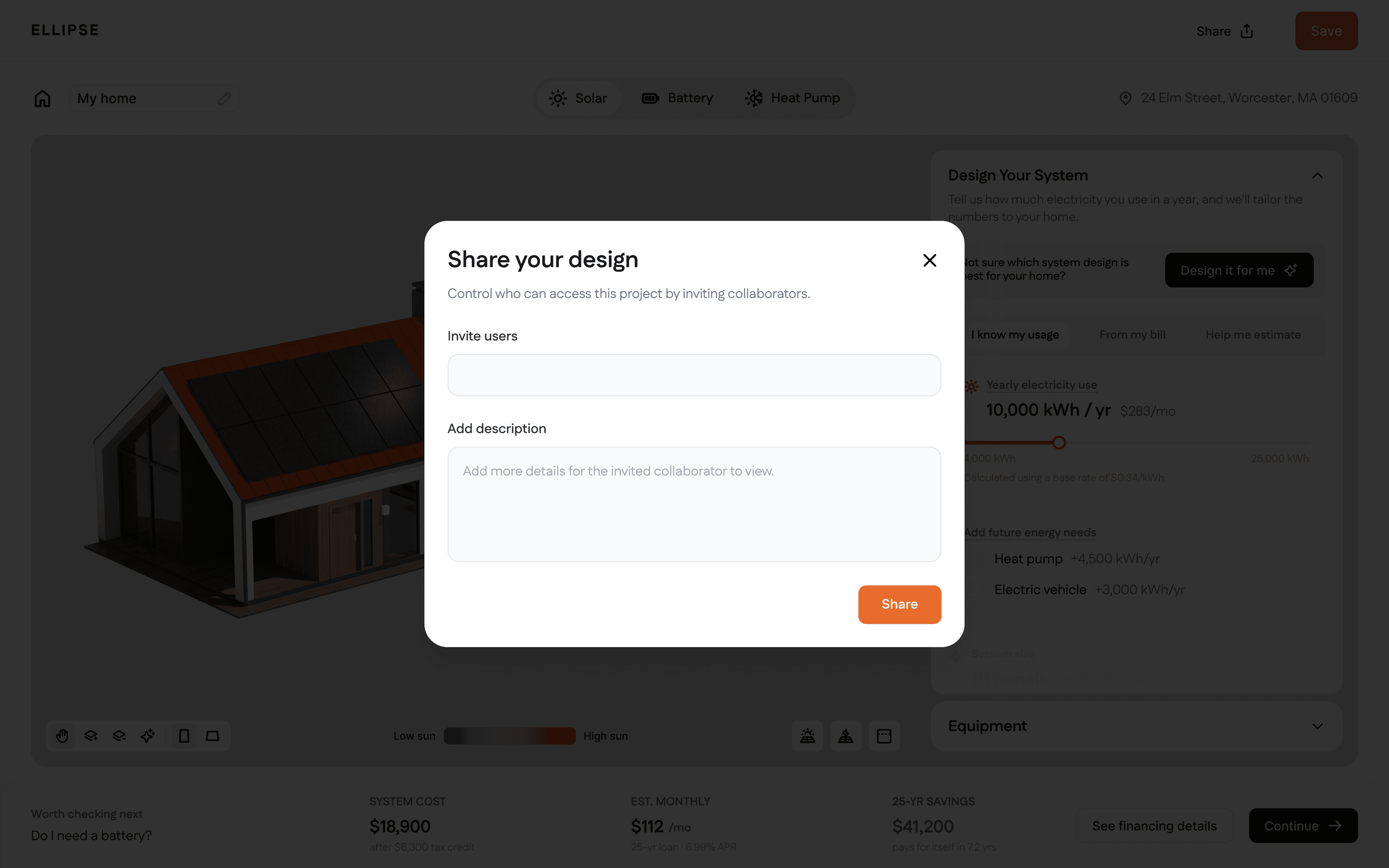 In-platform sharing