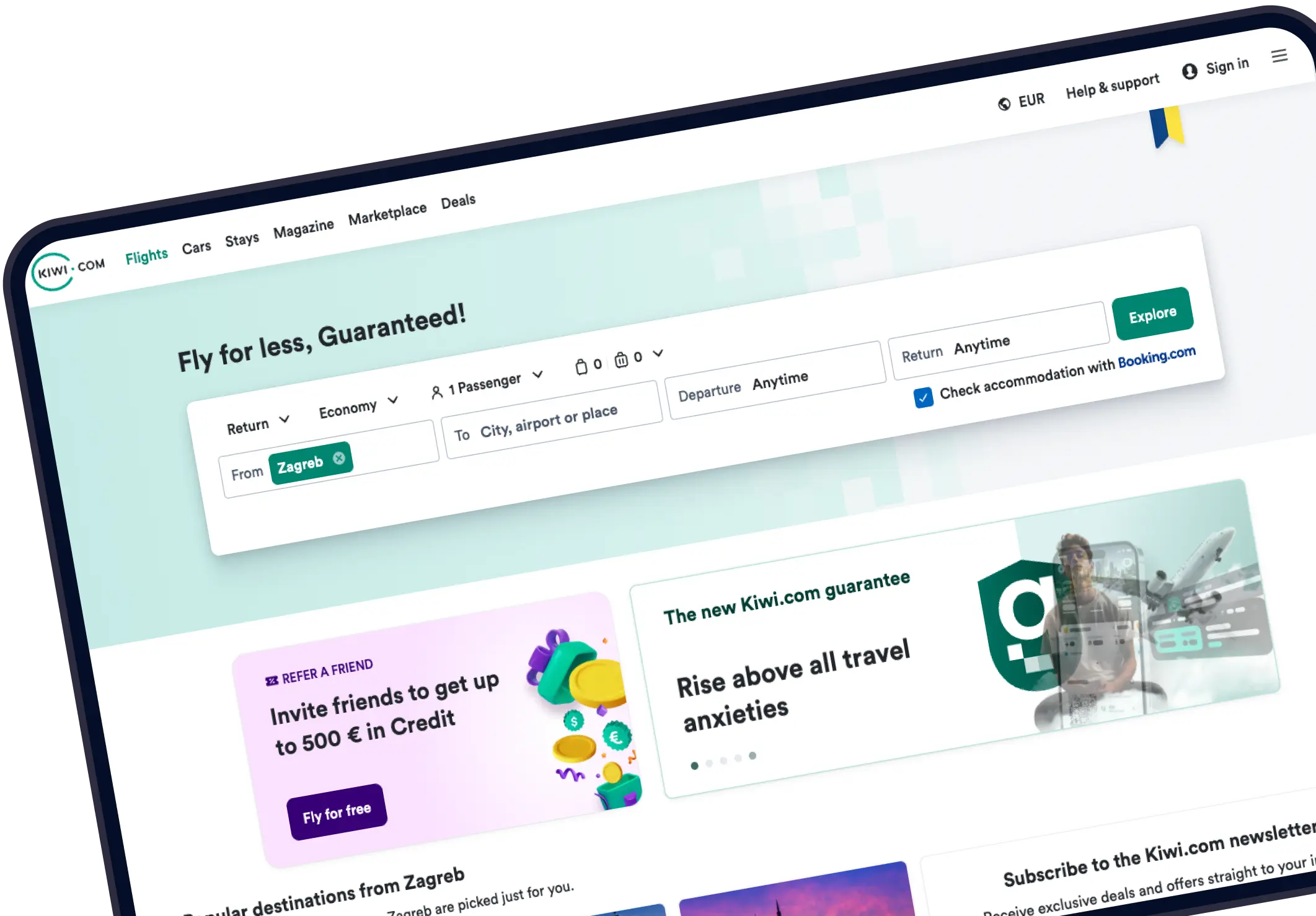 Partnership with Kiwi.com, leading European OTA since 2018 - Providing meaningful impact on every step of the way to big companies like kiwi.com